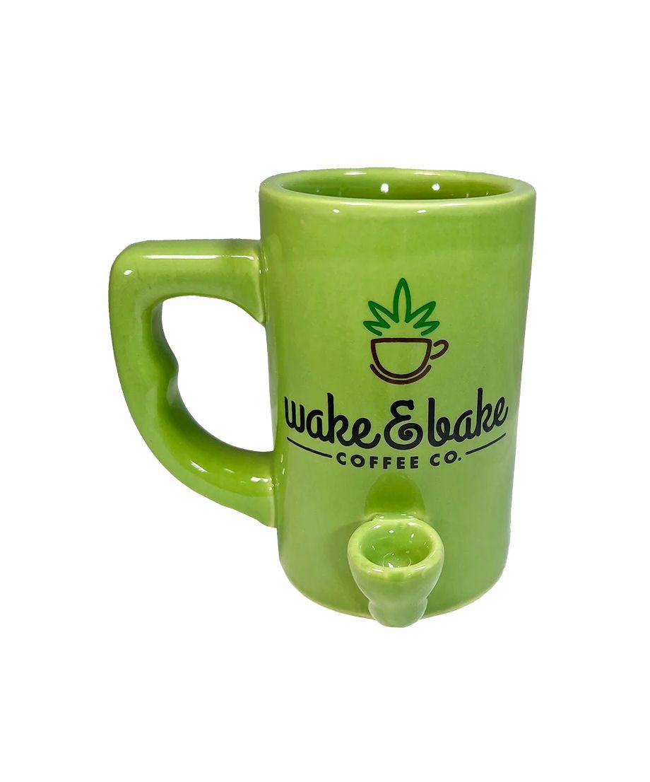 Wake And Bake Green Mug