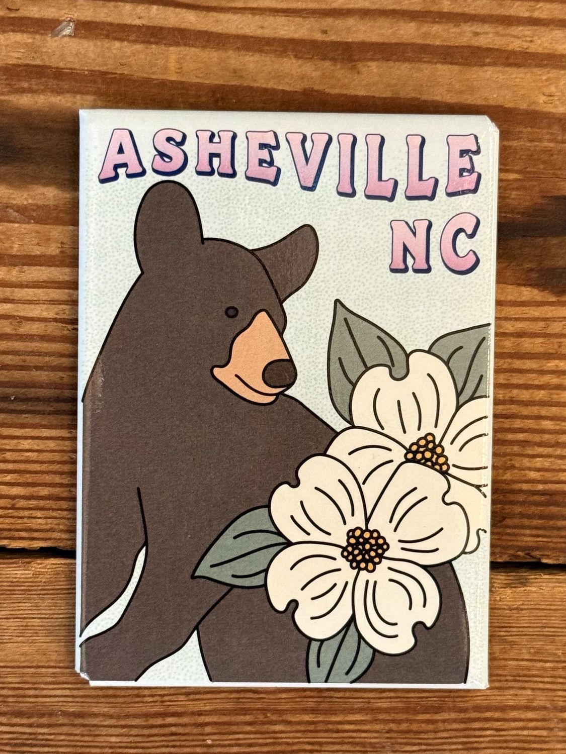 Asheville Bear Dogwood Magnet