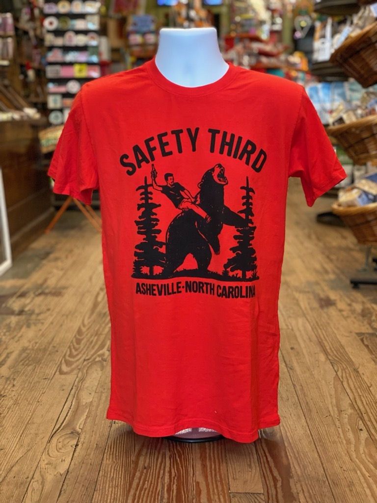 Safety Third Asheville, North Carolina Red T-Shirt, Size: XSmall