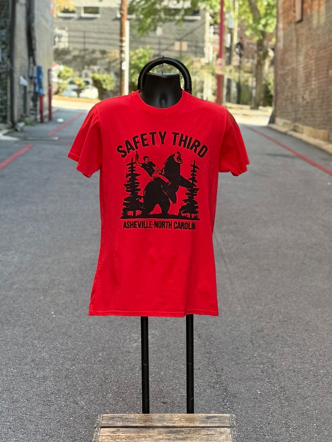 Safety Third Asheville, North Carolina Red T-Shirt