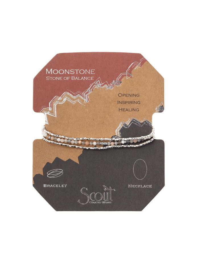Delicate Stone Moonstone - Stone of Balance Bracelet or Necklace