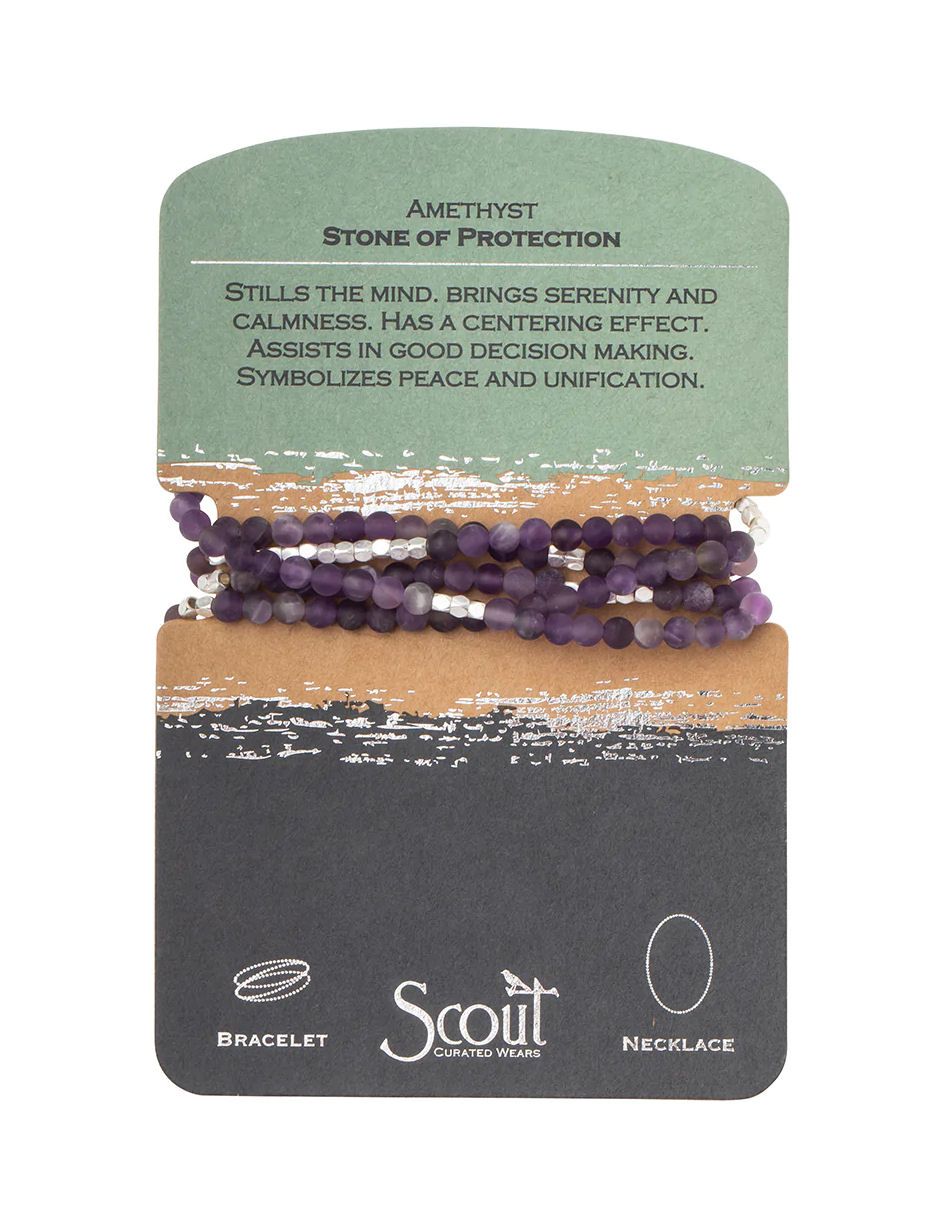 Amethyst  - Stone Of Protection Stone Wrap