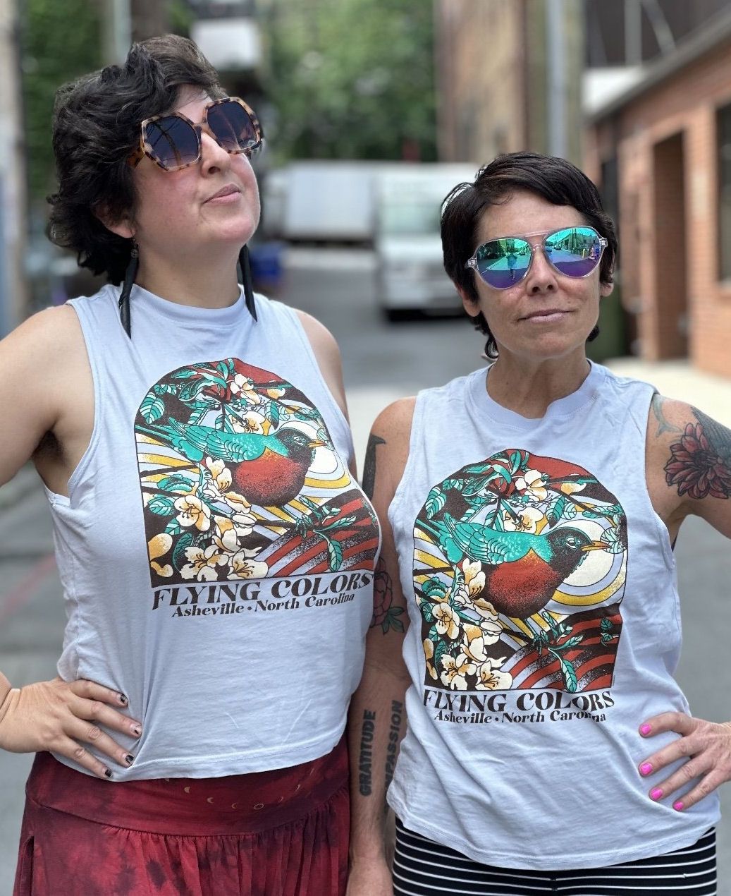 Robin Flying Colors Asheville North Carolina Tank Top