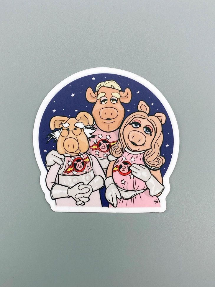 Pigs In Space Muppets Sticker
