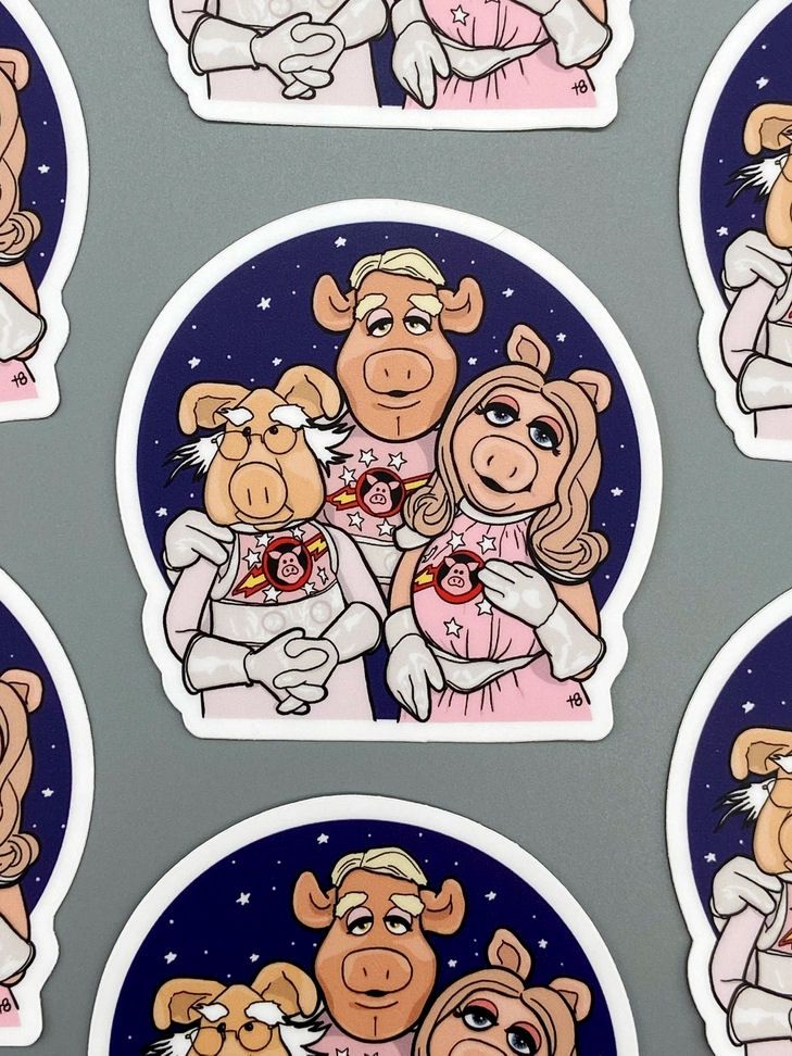 Pigs In Space Muppets Sticker