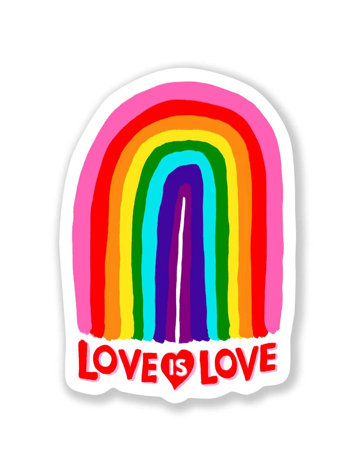 Love Is Love Rainbow Sticker