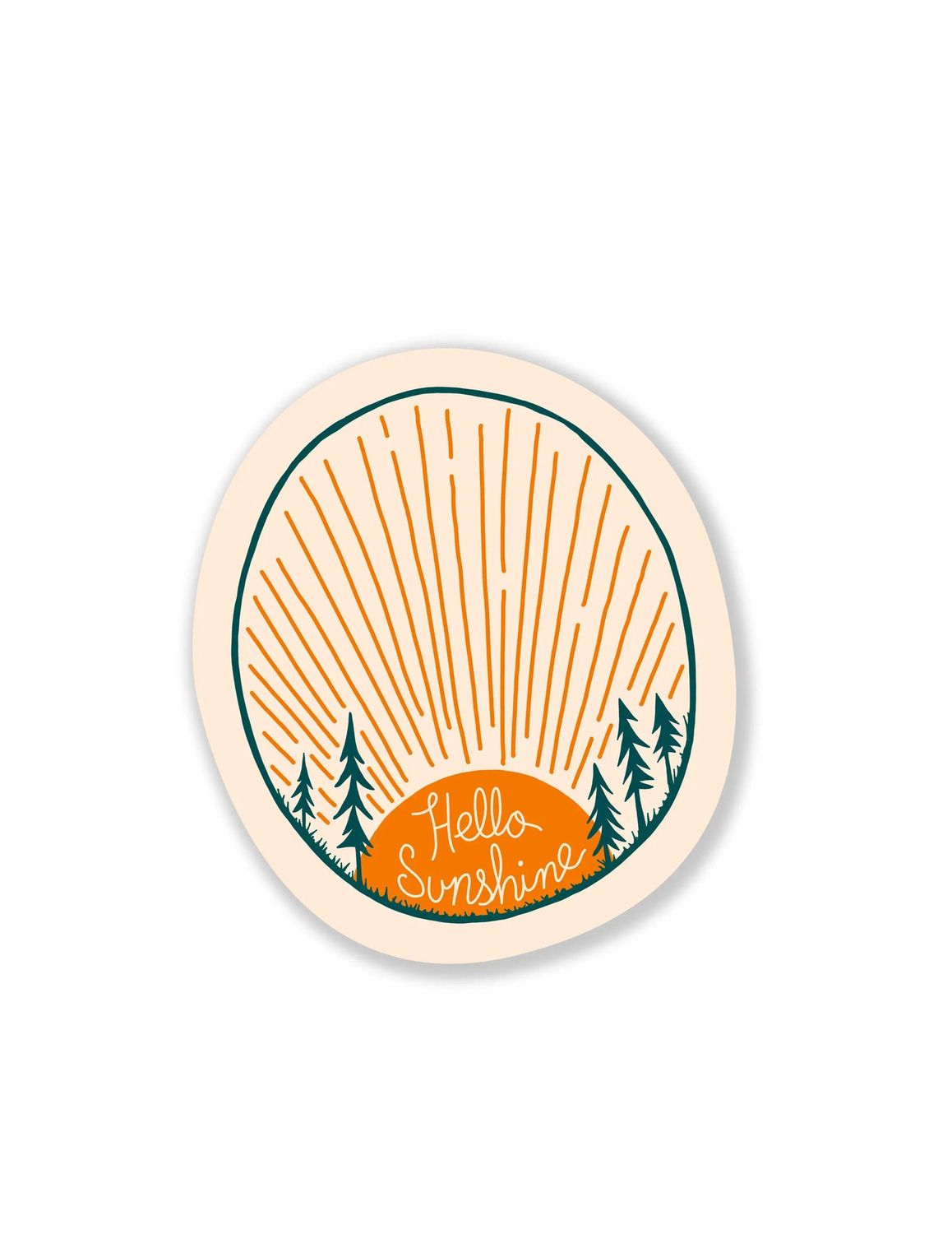 Hello Sunshine Sunrise Sticker