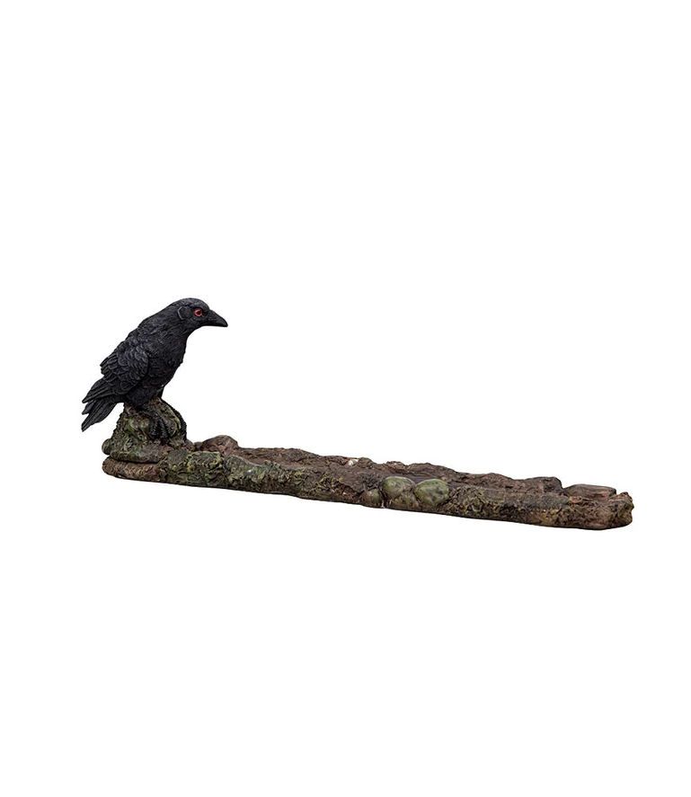 Raven Incense Holder, Color: Looking Right