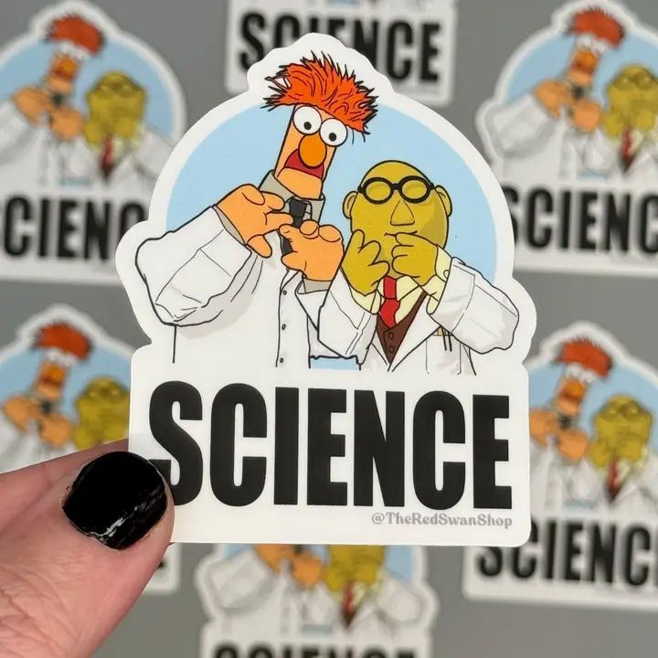 Bunsen And Beaker Muppets Science Sticker