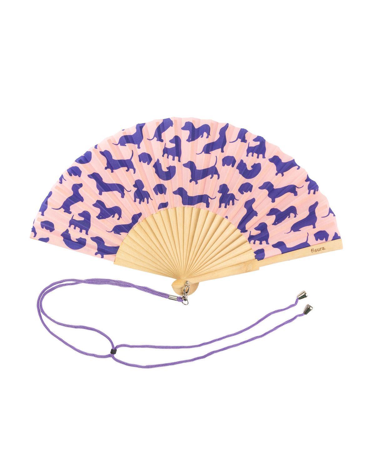 Weiner Dog Daschund Hand Fan