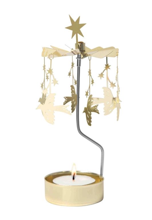 Gold Starling Rotary Candleholder