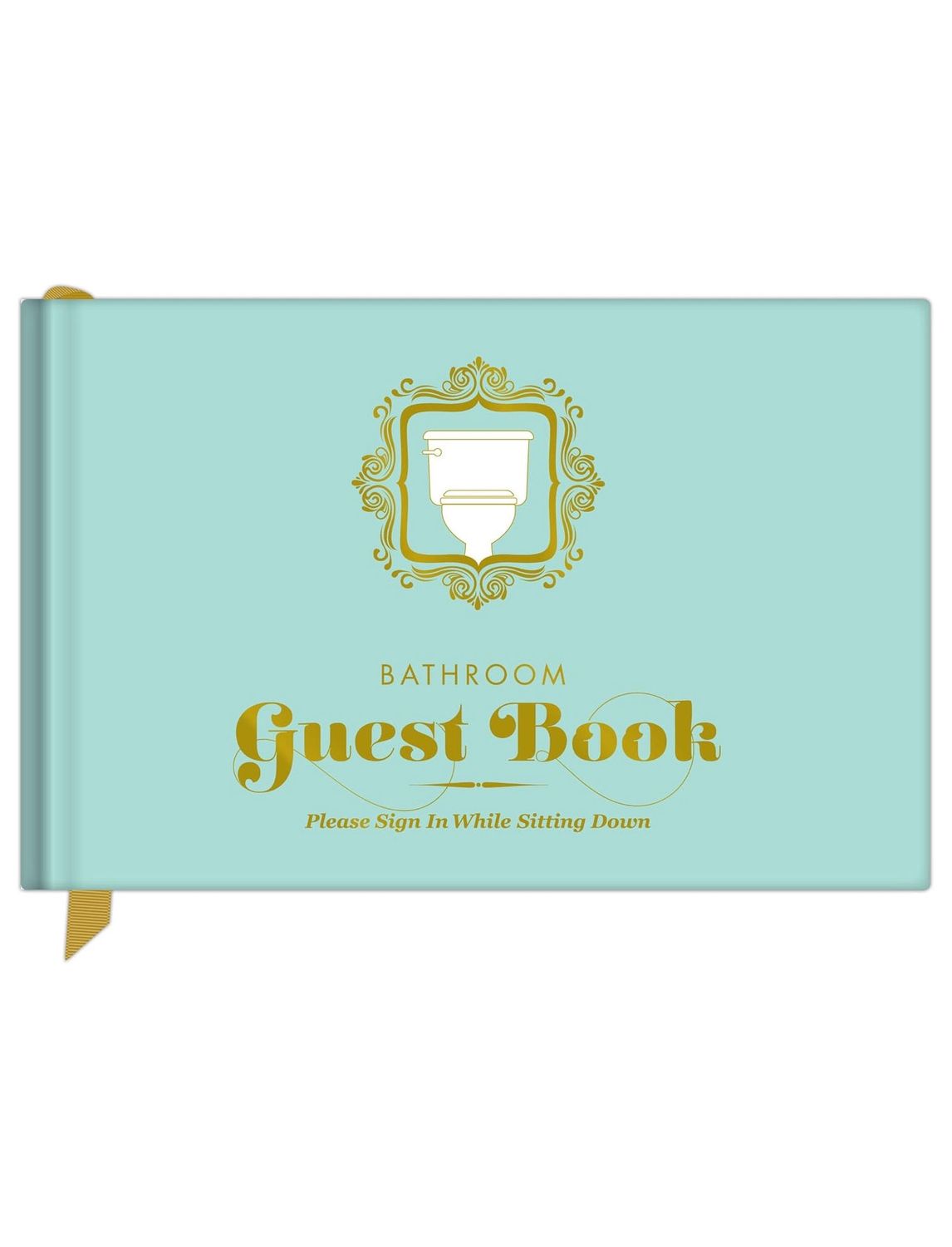 Bathroom Guestbook Hardcover Book