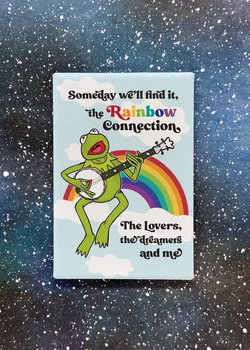 Kermit The Frog Rainbow Connection Magnet