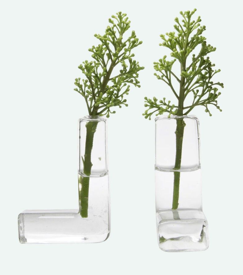 The L Glass Modern Clean Flower Vase