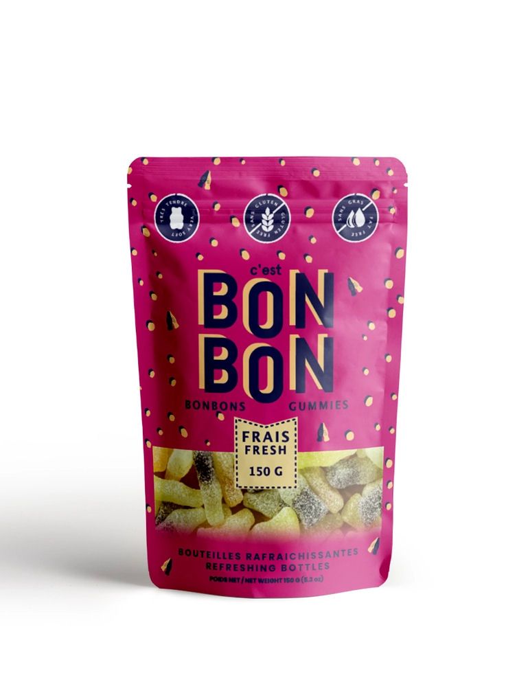 Bonbon Sour Pop Bottles Candy