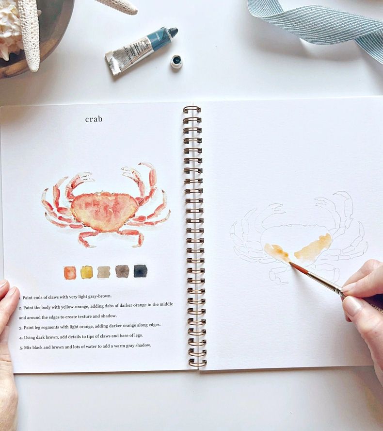 Seaside Watercolor Workbook