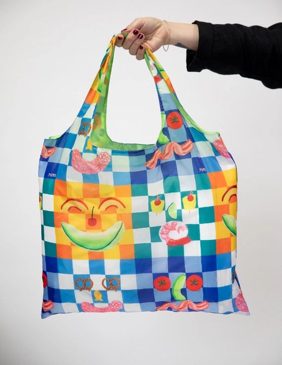 Picnic Art Sack Reusable Tote Bag