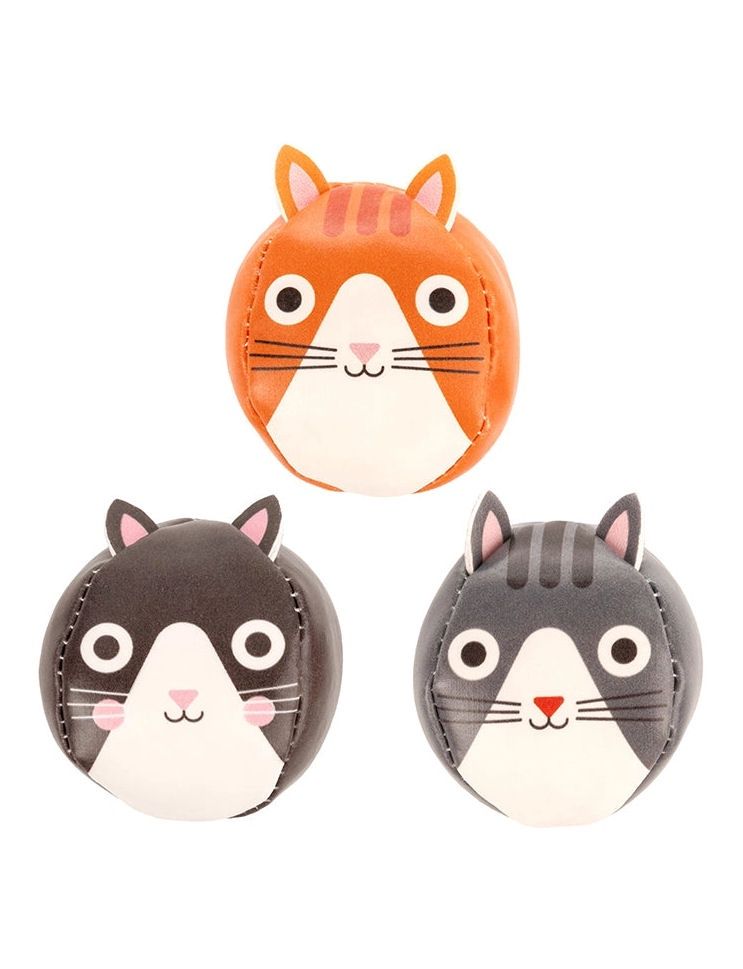 Three Little Cats Juggling Balls