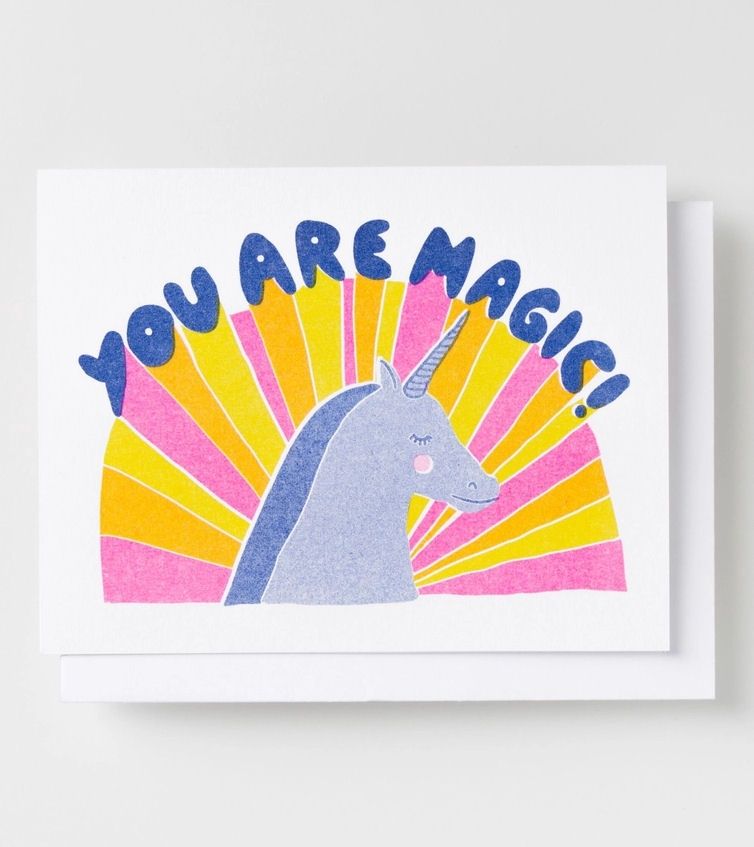 You Are Magic! Unicorn Card