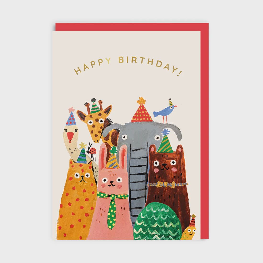 Happy Birthday Party Animal Group Card