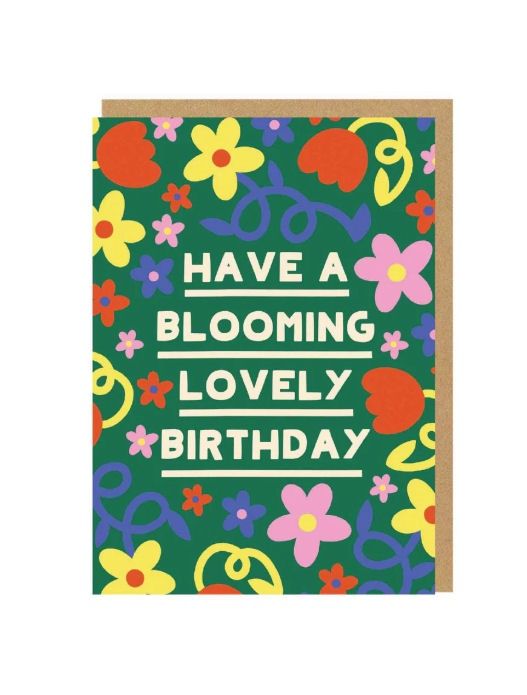 Have A Blooming Lovely Birthday Bold Colors Card