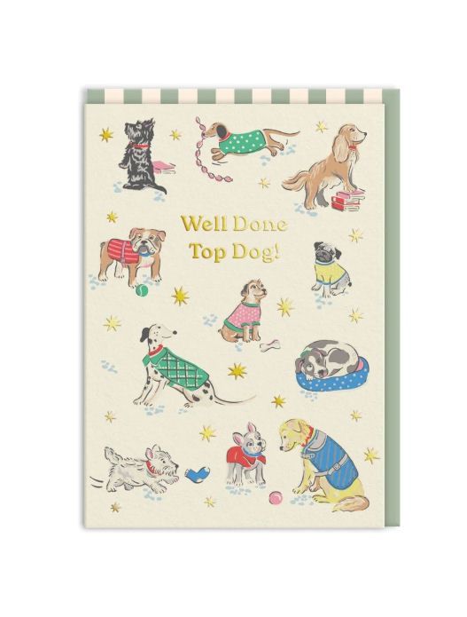 Well Done Top Dog Congratulations Cath Kidston Card