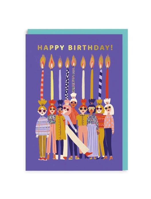 Happy Birthday Candle Ladies Card