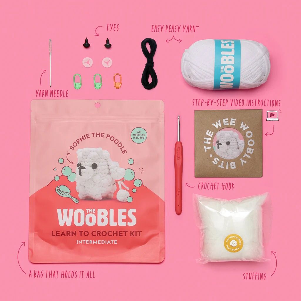 Woobles Sophie The Poodle Crochet Kit