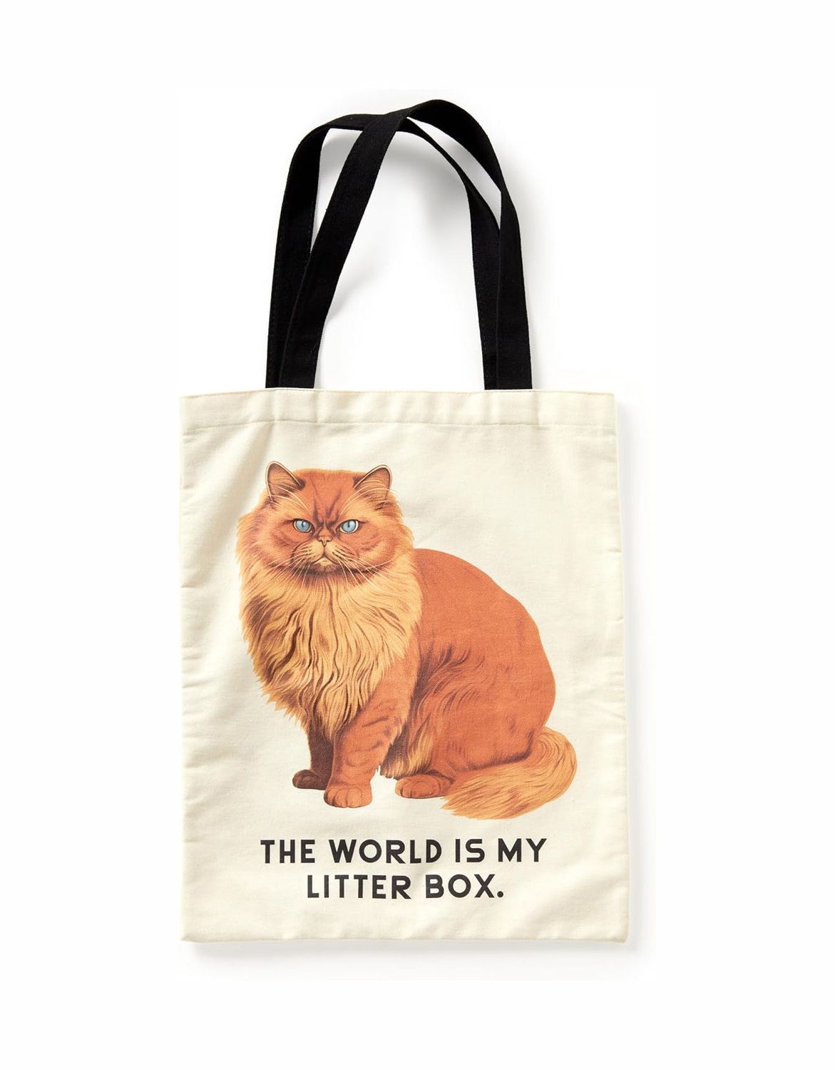 The World Is My Litter Box Canvas Tote Bag