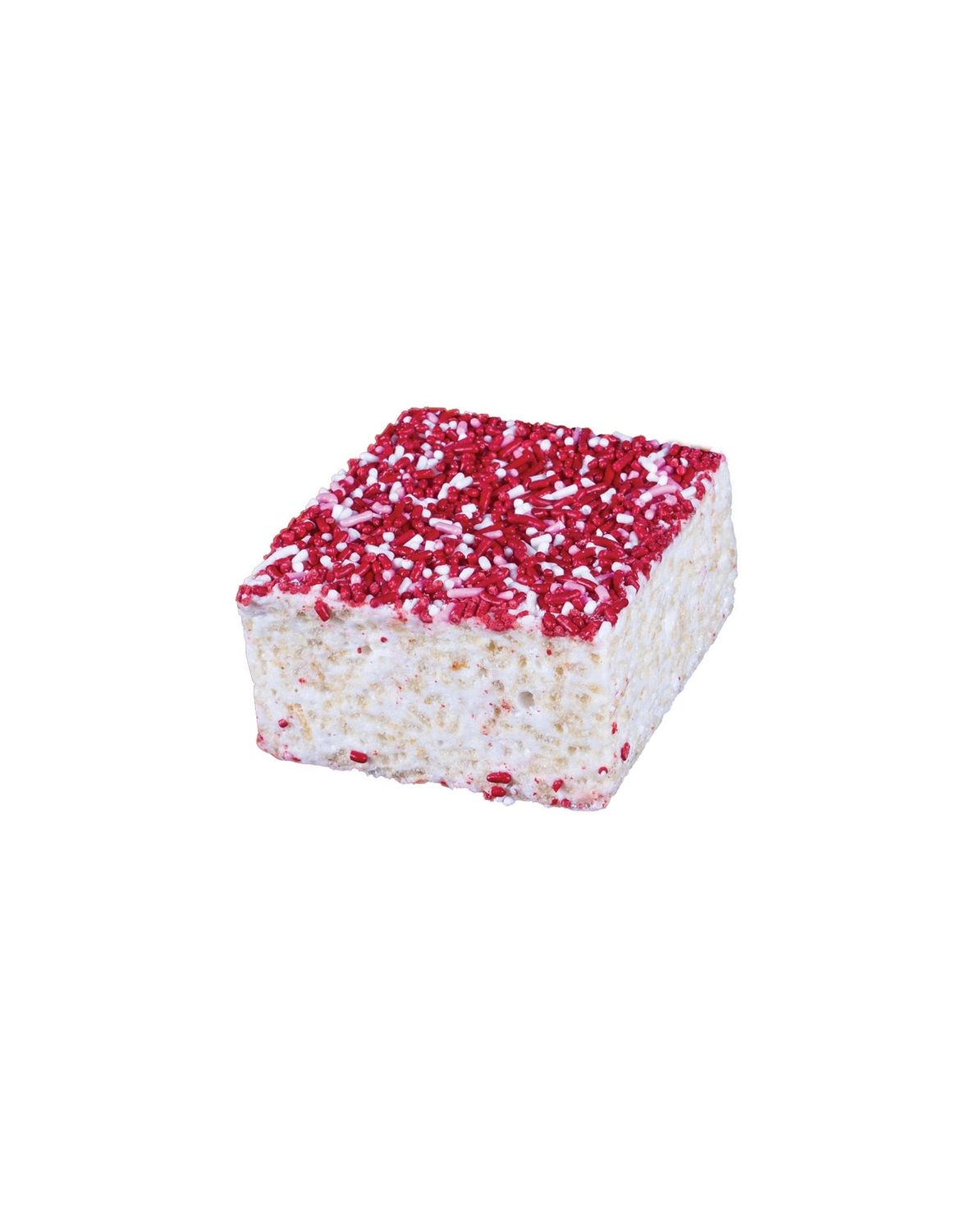 Valentine’s Sprinkles Marshmallow Rice Crispy Cake