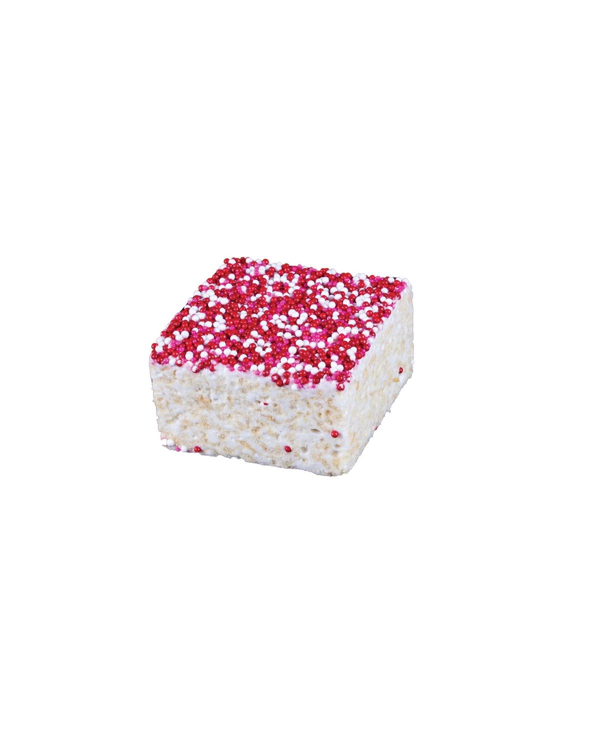Valentines Nonpareils Marshmallow Rice Crispy Cake