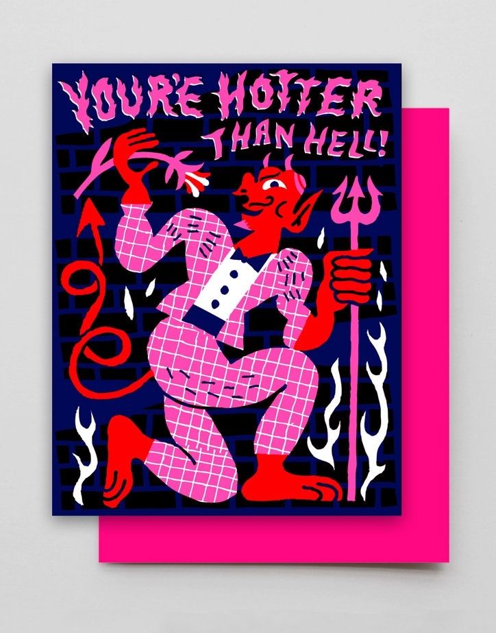 You’re Hotter Than Hell Devil Card