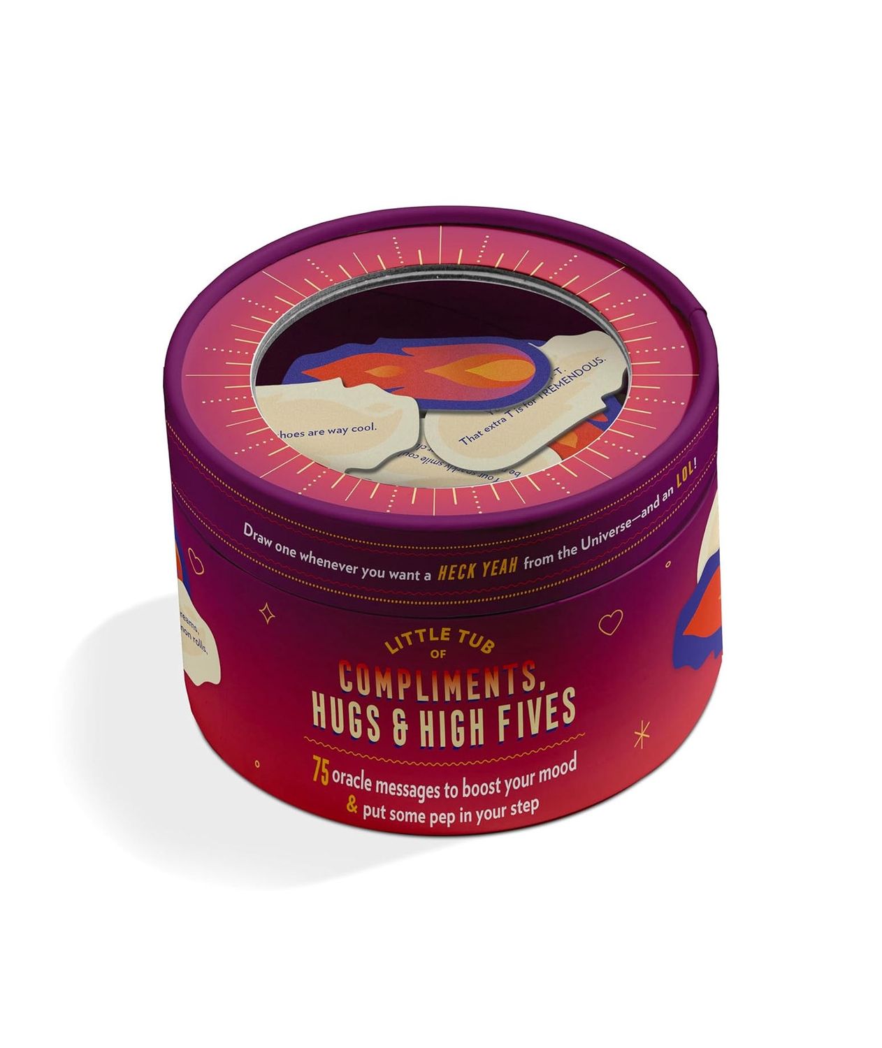 Little Tub Of Compliments, Hugs And High Fives Cards