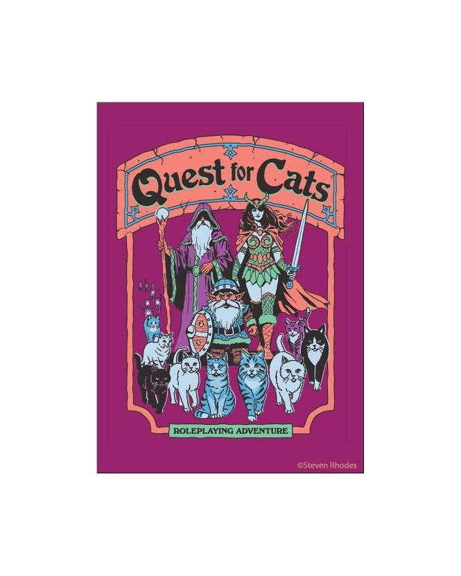 Quest For Cats Steven Rhodes Magnet