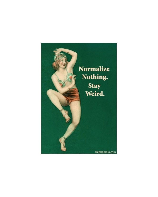 Normalize Nothing Stay Weird Magnet