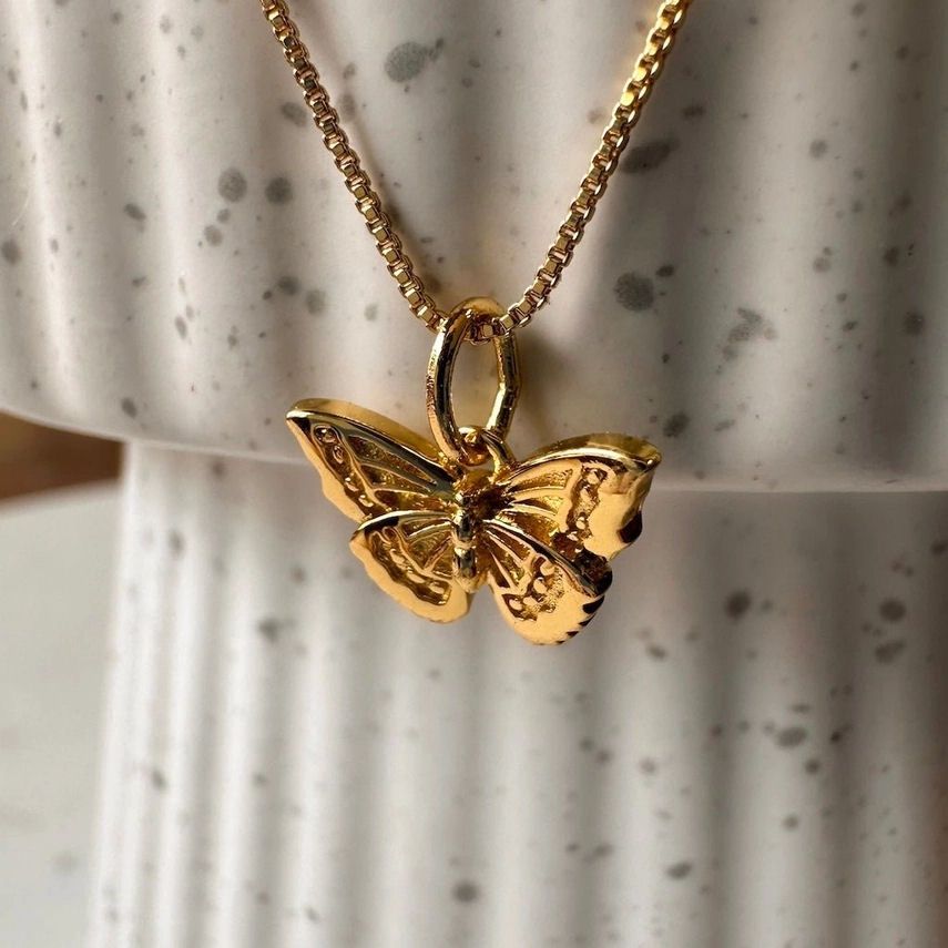 Butterfly Gold Necklace