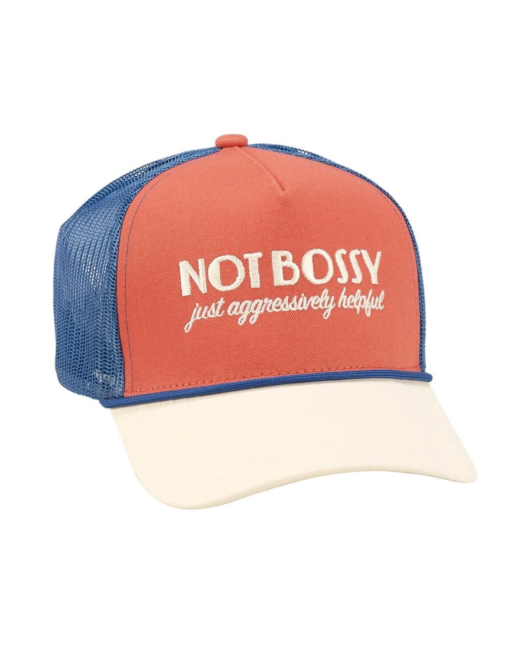 Not Bossy Just Aggressively Helpful Trucker Hat