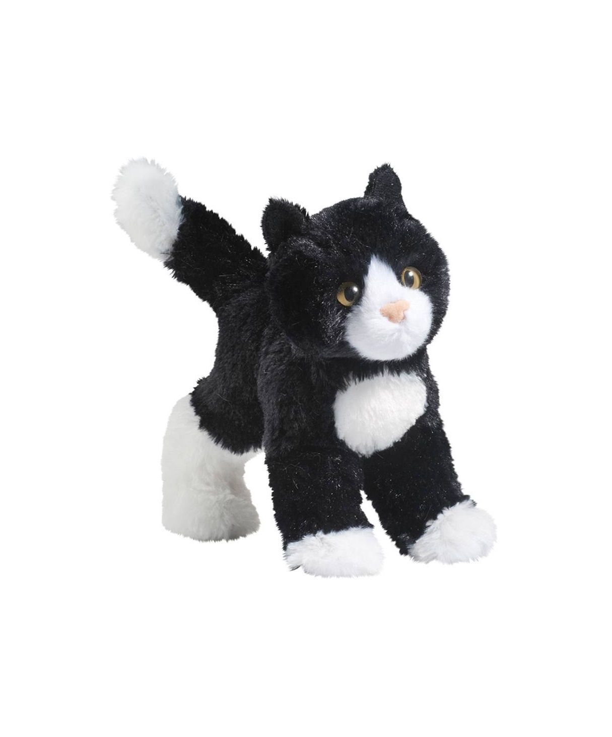 Snippy Black And White Cat Stuffed Animal