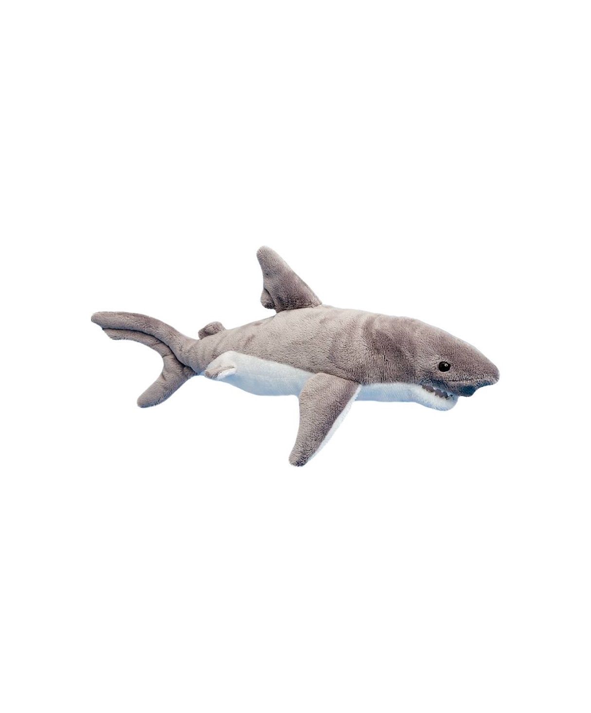 Smiley Grey Shark Stuffed Animal
