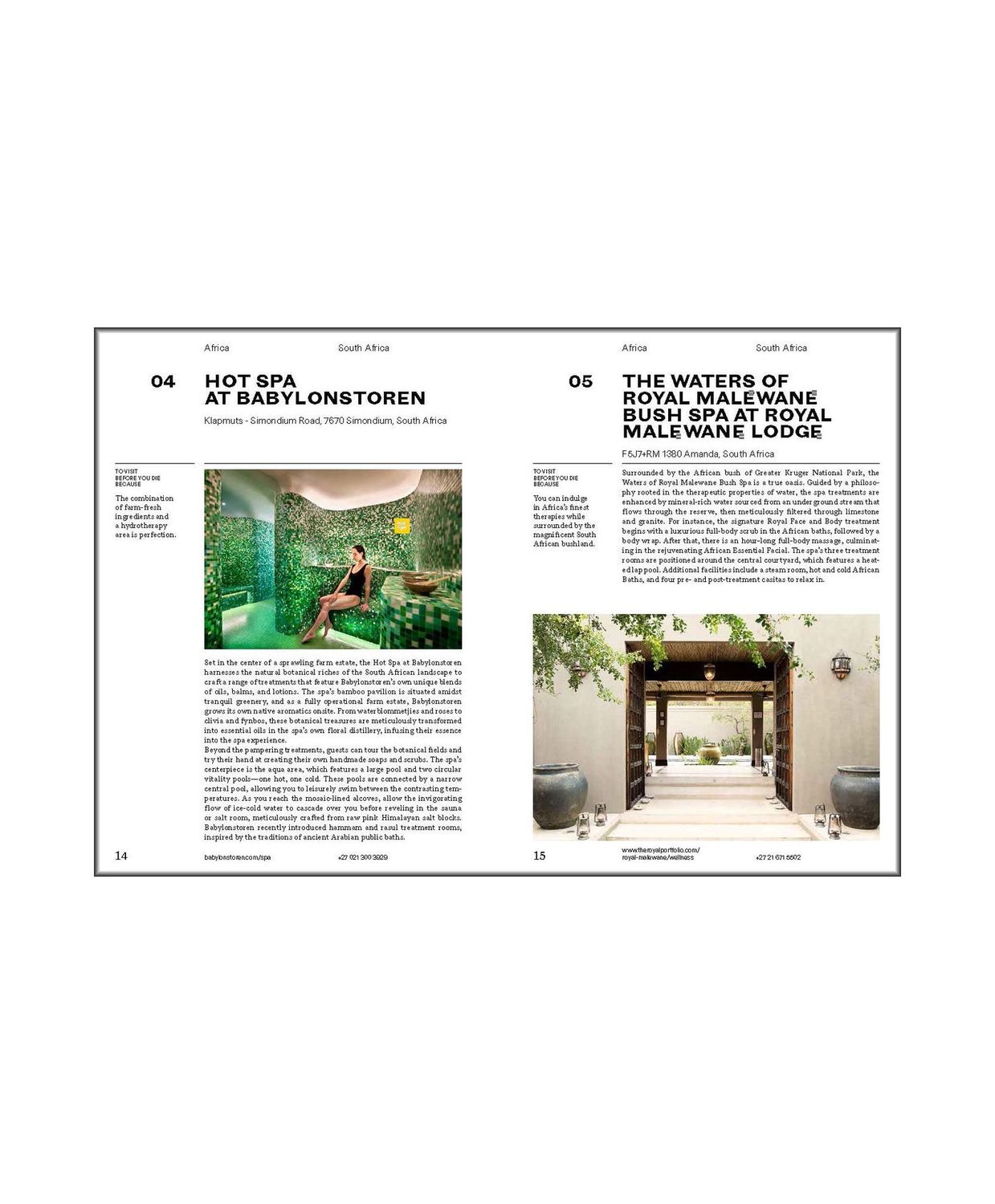 150 Spas You Need To Visit Before You Die Hardcover Book