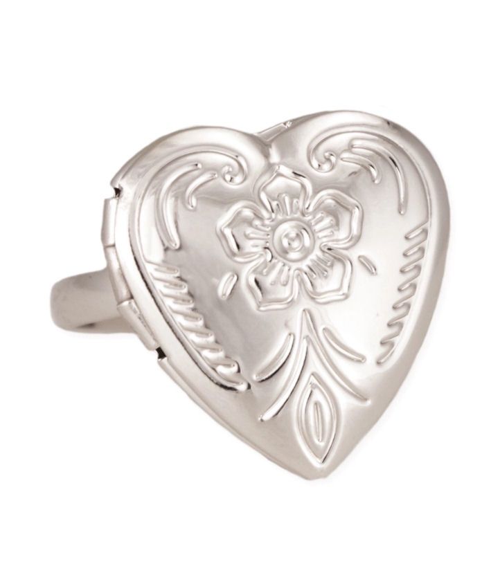 Cherished Memories Silver Locket Ring