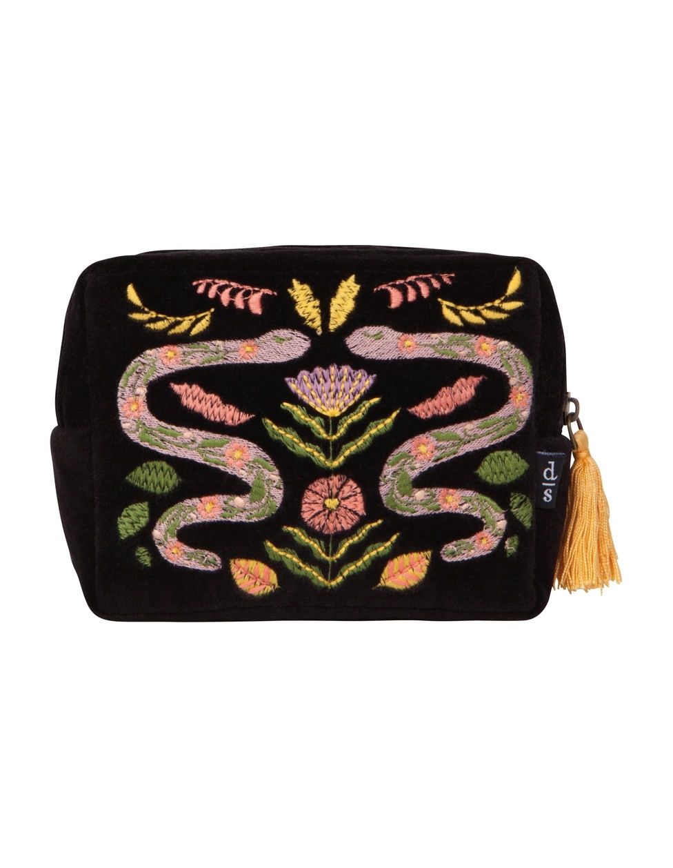Embroidered Amulet Zipper Pouch