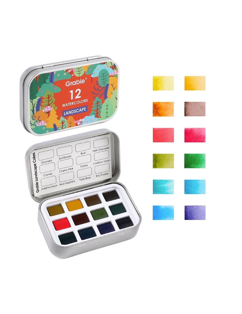 Landscapes Watercolor Pocket Set Of 12