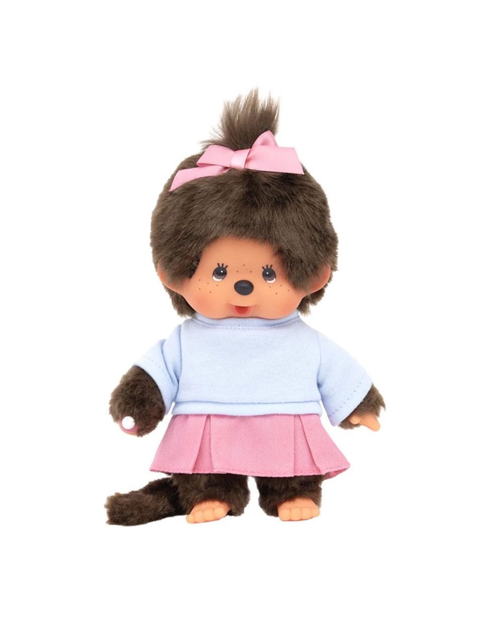Monchhichi Pink Skirt Girl Plush