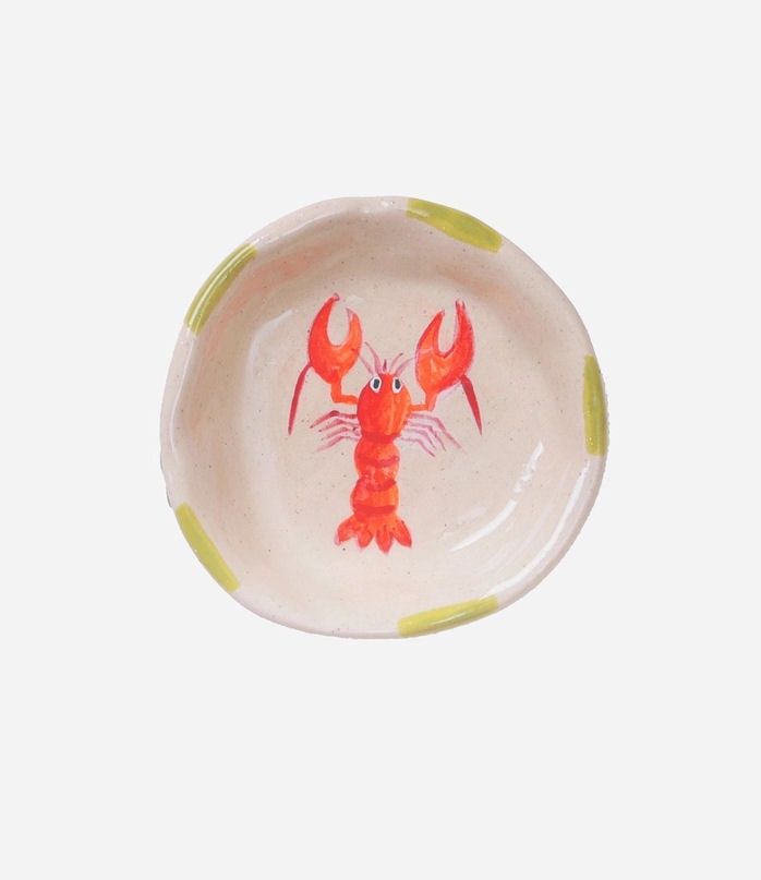 Mini Lobster Trinket Ceramic Tray Dish