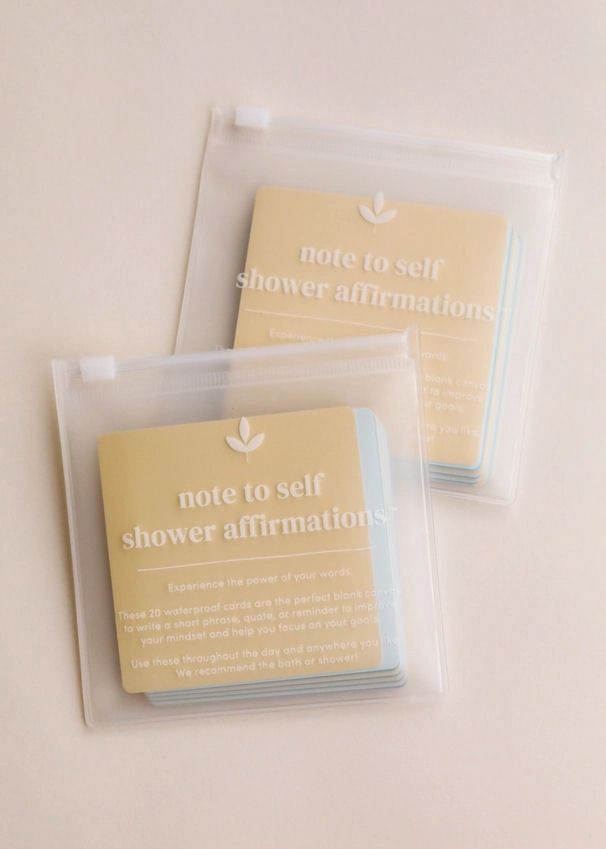 Note To Self Shower Affirmation Cards