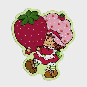 Berry Patch Bakery Strawberry Shortcake Textured Sticker