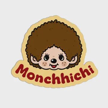 Monchhichi Textured Sticker