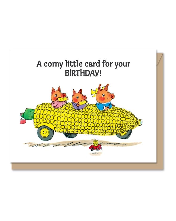 Richard Scarry's A Corny Birthday Card For You Mini Card