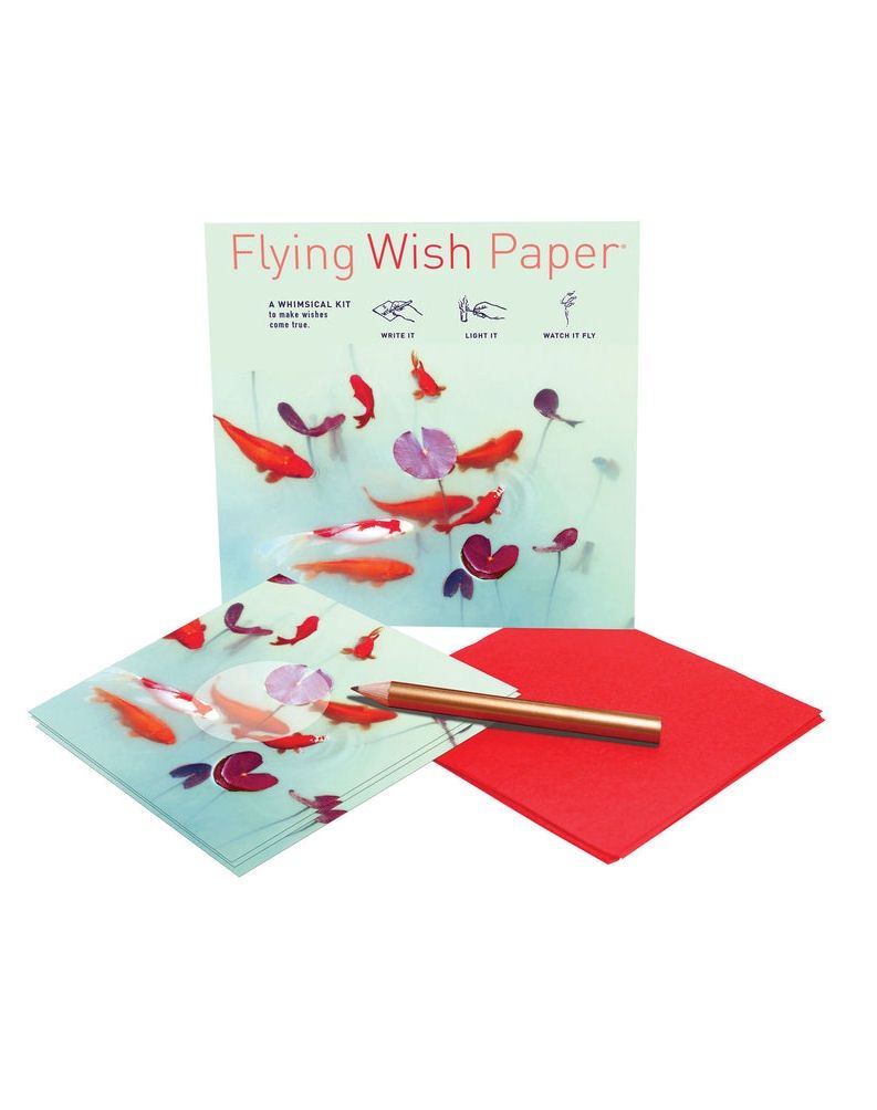 Koi Pond Flying Wish Paper